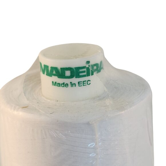 Madeira Polyester Embroidery Thread Cone White 4500m - Picture 10 of 10